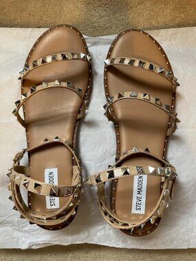 Steve Madden Travel Sandals in TAN Women's Size 10